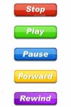Colorful Media Player Buttons